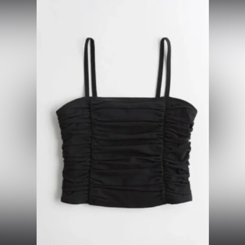 Hollister ruched crop cami